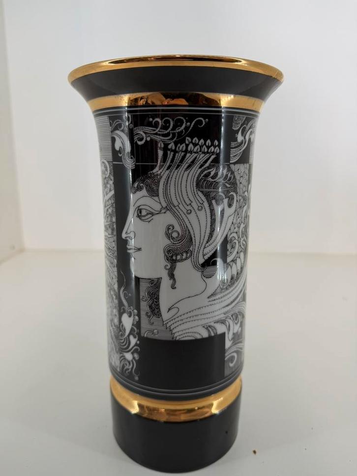Hollóháza porseleinen vaas – Sunshine Collection, 26 cm, Antiek en Kunst, Antiek | Vazen, Ophalen of Verzenden