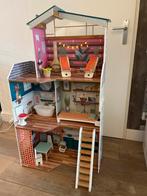 Kidkraft Houten Poppenhuis - Compleet!, Ophalen, Gebruikt, Poppenhuis