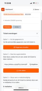 Startnummer zevenheuvelenloop 15km, Tickets en Kaartjes, Kortingen en Cadeaubonnen, Eén persoon, Overige soorten