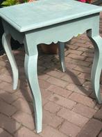 Tafeltje 50 X 50 cm, hoogte 60 cm, Minder dan 55 cm, Gebruikt, Vierkant, Hout