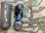 Mid oorlogse M38 gasmaskerblik met masker, Verzamelen, Militaria | Tweede Wereldoorlog, Duitsland, Overige typen, Ophalen of Verzenden