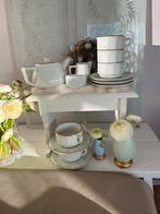Apilco jumbo servies nieuw 5 pers wit goud  7x10x16 cm, Ophalen, Verzilverd, Nieuw, Porselein