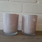 Twee roze Riverdale Windlichten, Huis en Inrichting, Woonaccessoires | Kandelaars en Kaarsen, Ophalen of Verzenden, Zo goed als nieuw