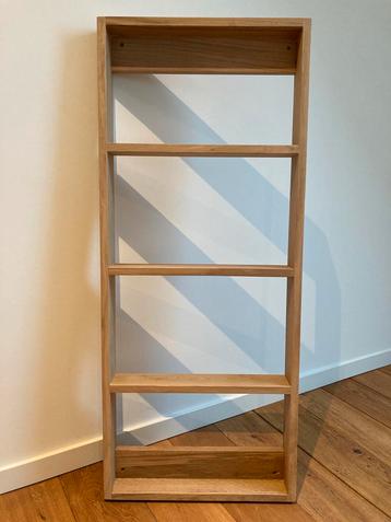 Foursquare Hangende Kast Massief Eiken 120x50x8 cm 4 vakken
