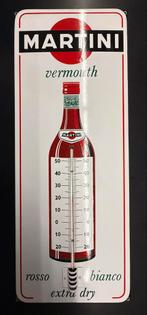 Emaille Reclamebord Thermometer Martini Vermouth, Ophalen of Verzenden, Reclamebord