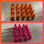 20 lego kegeltjes magenta of oranje, 0.60/setje van 20 stuks, Nieuw, Ophalen of Verzenden, Losse stenen