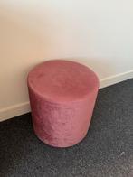 Roze Poef - Stijlvol en Comfortabel, Ophalen, Minder dan 50 cm, Gebruikt, Rond