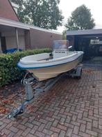 Te koop Consoleboot met trailer., Watersport en Boten, Motorboten en Motorjachten, Ophalen, 10 tot 30 pk, Gebruikt, Tot 6 meter