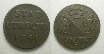 PD10555 Utrecht Stad Duit 1754  beschikbaar voor biedingen