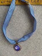 Dirndl ketting met hanger, Ophalen of Verzenden, Nieuw, Blauw, Met hanger