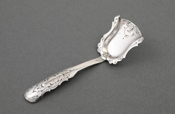 zilveren suikerschep Biedermeier, 1862, Antiek en Kunst, Antiek | Bestek, Verzenden