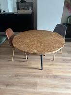 Eettafel rond (+stoelen), Huis en Inrichting, Tafels | Eettafels, Ophalen, Gebruikt, Rond, Vier personen