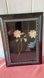 Schilderij met zilveren filigrain bloemen handwerk, Ophalen of Verzenden, Zilver