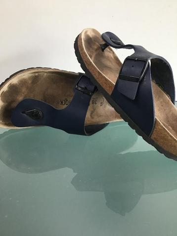 GRATIS VERZENDEN | BIRKENSTOCK Boris blauwe slippers 38 beschikbaar voor biedingen