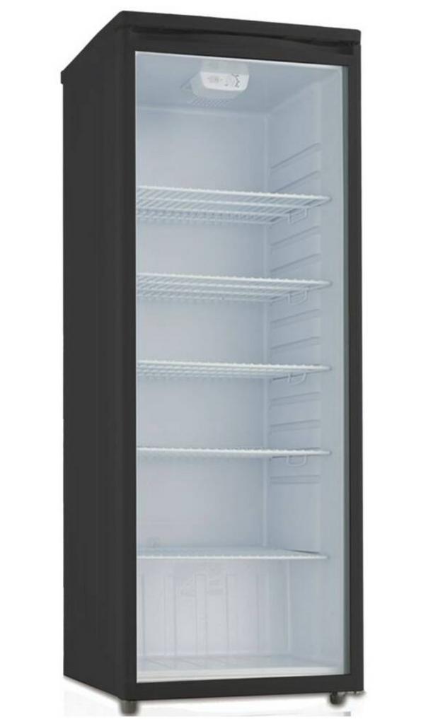 Glasdeur koeling 143 hoog 55 breed 259 liter nieuw, Witgoed en Apparatuur, Koelkasten en IJskasten, Nieuw, Zonder vriesvak, 200 liter of meer