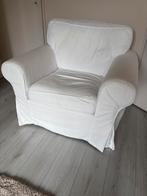 Ektorp fauteuil wit, Huis en Inrichting, Banken | Sofa's en Chaises Longues, Ophalen, Gebruikt, Eenpersoons, Minder dan 150 cm