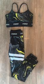 Stronger set legging small top medium, Zwart, Ophalen of Verzenden, Zo goed als nieuw, Stronger