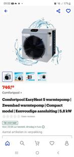 Zwembadwarmtepomp 6kw en zandfilter Afhalen belgie Limburg b, Ophalen, Zo goed als nieuw