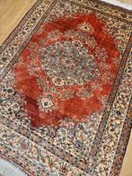 Vintage handgeknoopt oosters tapijt zijde 190x130, Info@SlatsAntiek.nl, 100 tot 150 cm, Perzisch, Ophalen of Verzenden