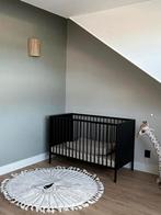 Europe Baby Ralph II ledikant + matras 60x120 cm (mat zwart), Ophalen, Zo goed als nieuw