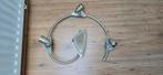 Plafondlamp zilver, 3 spots, excl verlichting, Huis en Inrichting, Ophalen, Zo goed als nieuw