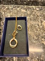 Swarovski Sieradenset - Ketting en Oorbellen, Met kristal, Overige materialen, Ophalen of Verzenden, Zo goed als nieuw