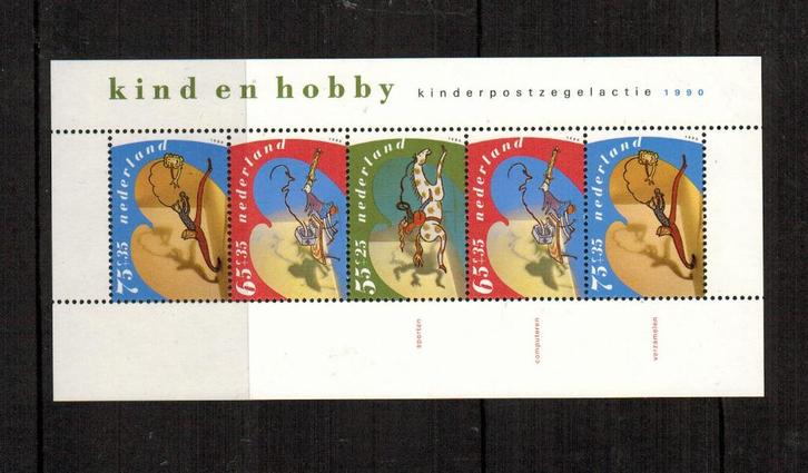 1460 Blok Kinderzegels 1990 Postfris, Postzegels en Munten, Postzegels | Nederland, Postfris, Na 1940, Verzenden