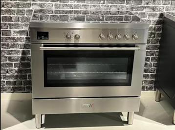 inductie fornuis 90 cm - Fratelli Milano RVS - SALE! OP=OP beschikbaar voor biedingen
