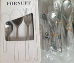Förnuft Nieuwe bestekset 6x 4 mes vork lepel desserlepels, Verzenden, Nieuw, Rvs of Chroom