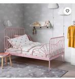 Ikea minnen meegroeibed zwart, Kinderen en Baby's, Kinderkamer | Bedden, Ophalen, 70 tot 85 cm, Zo goed als nieuw, Lattenbodem