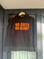 Hoodie Black Barrett No Guys No Glory zwart, oranje L, Kleding | Heren, Truien en Vesten, Ophalen of Verzenden, Zo goed als nieuw