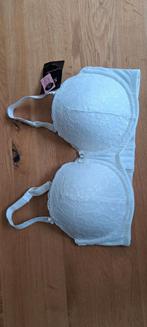 Witte BH met kant - Hunkemöller kan ook strapless 85D, Kleding | Dames, Ondergoed en Lingerie, Hunkemöller, Ophalen of Verzenden