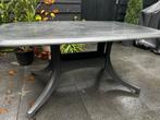 Hartman tuinset antraciet - tafel + 4 stoelen, Tuin en Terras, Ophalen, Gebruikt, Rechthoekig, Kunststof