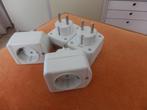 verloopstekkers 4 x, Doe-het-zelf en Verbouw, Elektra en Kabels, Ophalen of Verzenden, Gebruikt, Stekker