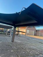 Ahrend L-bureau 180x140, hoogte verstelbaar, Ophalen, In hoogte verstelbaar, Gebruikt, Bureau