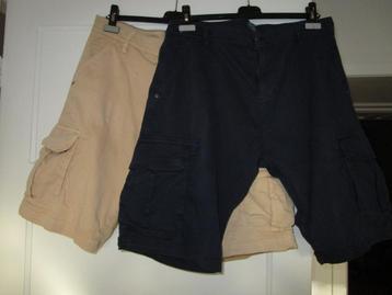 Thomson Tyrrell Cargo- korte broek- 2 st. maat 56 beige/d.bl beschikbaar voor biedingen