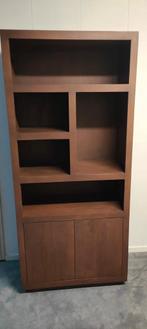 Vakkenkast Brussel Walnoot 90 cm, Ophalen, Meubel Outlet Meppel, Met deur(en), Info@meubeloutletmeppel.nl