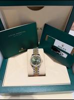 Rolex datejust 31mm olijfgroen bezet met diamanten origineel, Sieraden, Tassen en Uiterlijk, Horloges | Dames, Rolex, Gebruikt