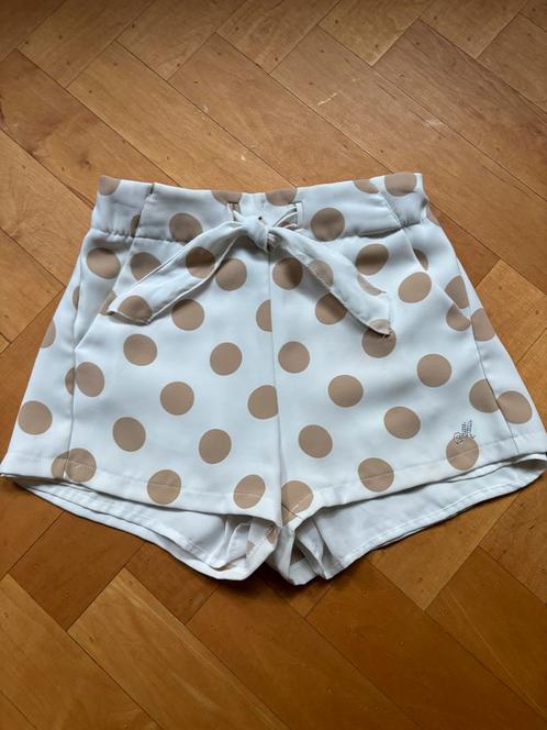 Monnalisa Stippen Shorts Maat 140 9-10 jaar korte broek!, Kinderen en Baby's, Kinderkleding | Maat 140, Zo goed als nieuw, Meisje