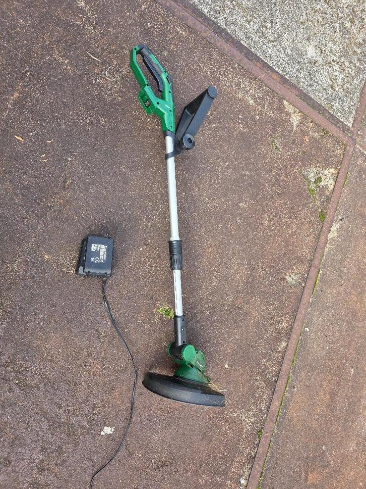Accu Grastrimmer met oplader, Tuin en Terras, Grastrimmers, Gebruikt, Accu, 10 tot 30 cm, Ophalen