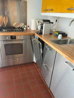 IKEA keuken RVS, incl. apparatuur - Zelf demonteren!, Huis en Inrichting, Keuken | Complete keukens, Ophalen, Geel, Hoekkeuken
