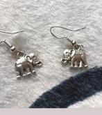 Zilveren oorbellen olifant, Hangers, Verzenden, Nieuw, Zilver