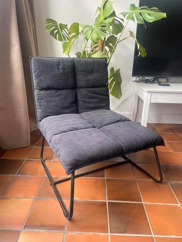 Zwarte, comfortabele lounge stoel