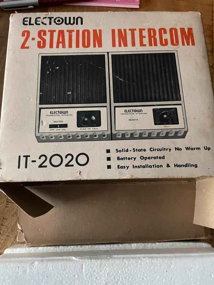 Intercom Speelgoed - Electown IT-2020, Telecommunicatie, Overige Telecommunicatie, Gebruikt, Ophalen of Verzenden