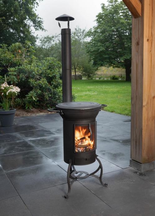 Gietijzeren Buitenkachel Krakatau / Tuinhaard / Kookkachel, Tuin en Terras, Tuinhaarden, Nieuw, Ophalen of Verzenden