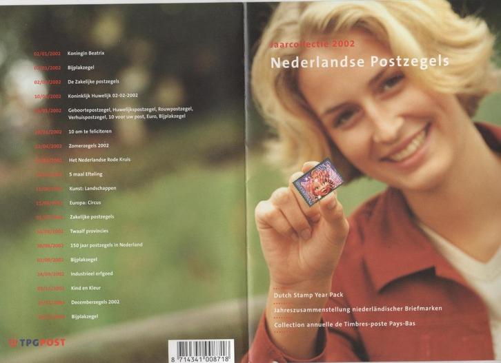 Jaarcollectie 2002 Nederland postzegels compleet. Postfris., Postzegels en Munten, Postzegels | Nederland, Postfris, Na 1940, Ophalen of Verzenden