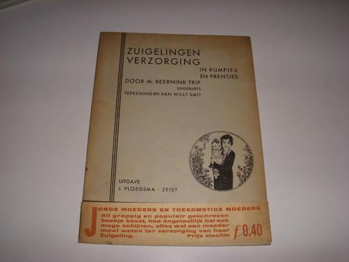 Boekje Zuigelingen verzorging in rijmpjes en prentjes 1930, Boeken, Catalogussen en Folders, Gelezen, Catalogus, Ophalen of Verzenden
