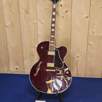 Greg Bennett Design JZ-2 hollow body elektrische gitaar wijn beschikbaar voor biedingen