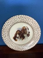 Mooi bord met 2 honden van English Ironstone tableware, Antiek en Kunst, Antiek | Wandborden en Tegels, Ophalen of Verzenden