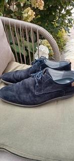 Floris van Bommel blauwe suède veterschoenen maat 8,5 of 43, Blauw, Floris van Bommel, Ophalen of Verzenden, Gedragen